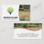 Baumlogo | Landschaftliche Blume Bäume Visitenkarte (Vorne/Hinten)