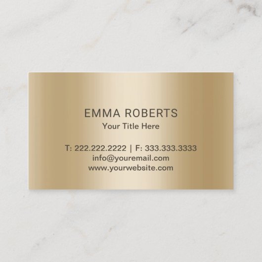 Baumlogo Modern Green & Gold Beruflich Visitenkarte (Rückseite)