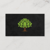 Baumlogo und Blätter Visitenkarte (Vorderseite)