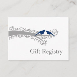 Baummarinebirds - Gift Registry Cards Begleitkarte