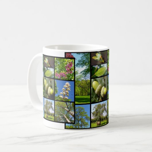 Baummosaik Kaffeetasse (Vorderseite Links)