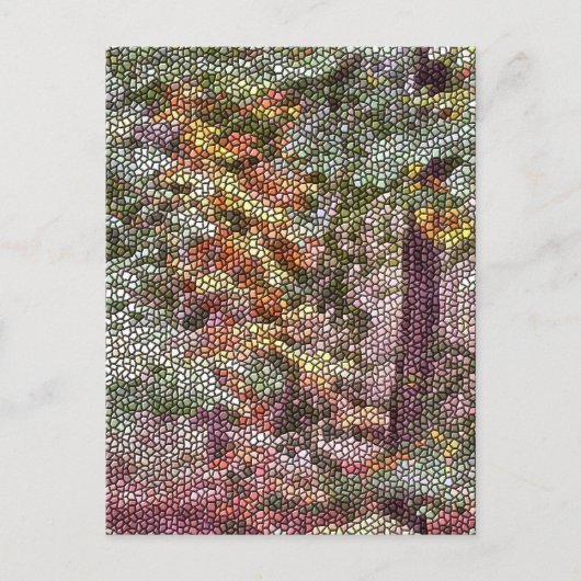 BAUMMOSAIK POSTKARTE (Vorderseite)