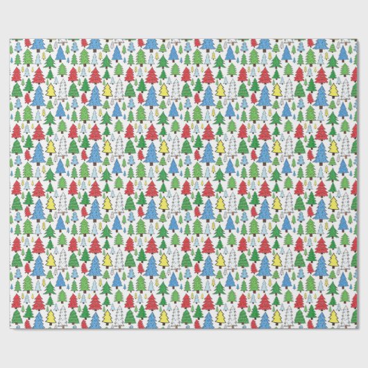 Baummuster Geschenkpapier (Flach)