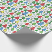 Baummuster Geschenkpapier (Ecke)