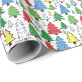 Baummuster Geschenkpapier (Rolleneckpunkt)