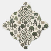 Baummuster Geschenkschachtel (Ungeklappt)