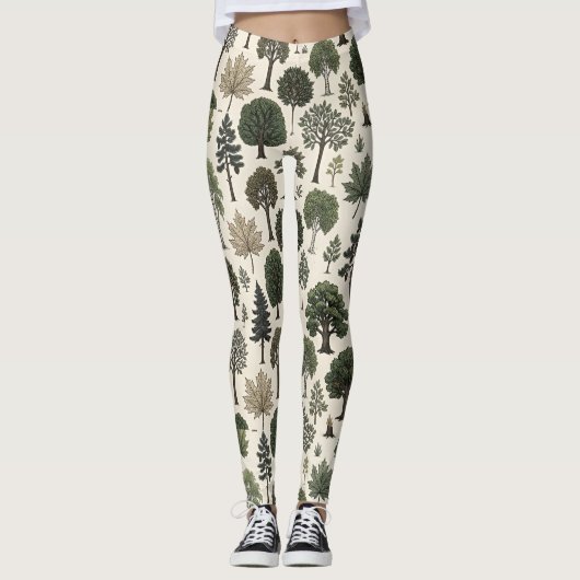 Baummuster Leggings (Vorderseite)