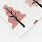 Baummuster Pink Cookie Gestalten Weihnachten Fleecedecke (Ecke)