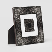 Baummuster schwarz-weiß fotoplatte (Vorderseite)