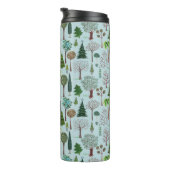 Baummuster Wald-Waldland | Thermal Tumbler Thermosbecher (Nach rechts gedreht)