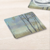 Baumnähte Weizengras I Rechteckiger Pappuntersetzer (angewinkelt)