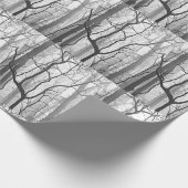 Baumnebel-Naturfotografie Geschenkpapier (Ecke)