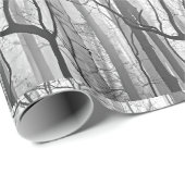 Baumnebel-Naturfotografie Geschenkpapier (Rolleneckpunkt)