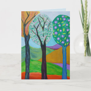Baumnotecard Karte