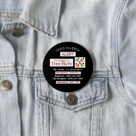 BaumNut Food Allergy Alert Label Button