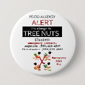 BaumNut Food Allergy Alert Label Button (Vorderseite)