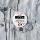 BaumNut Food Allergy Alert Label Button (Beispiel)