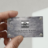 Baumongramm Berufliches Grunge Metal Visitenkarte