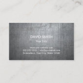 Baumongramm Grunge Metal Beruflich Visitenkarte (Rückseite)