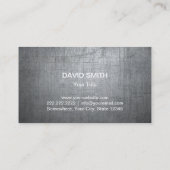 Baumongramm Grunge Metal Beruflich Visitenkarte (Rückseite)