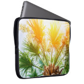 Baumpalme helle Sonne Hintergrund Sommer tropisch Laptopschutzhülle (Vorne Rechts)