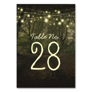 Baumpfad romantische Tischnummer