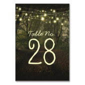 Baumpfad romantische Tischnummer (Vorderseite)