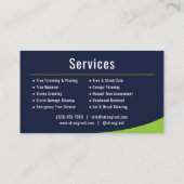 Baumpflege-Service Proficient Visitenkarte (Rückseite)
