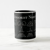 Baumpfleger Nachthimmel Schwarz 15 oz. Tasse (Zentrum)