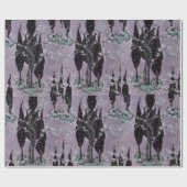 Baumpochoir-Muster orientalisch Samarkande Geschenkpapier (Flach)