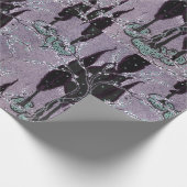 Baumpochoir-Muster orientalisch Samarkande Geschenkpapier (Ecke)