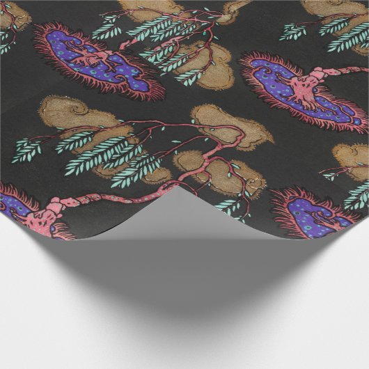 Baumpochormuster orientalischer Stil Samarkande Geschenkpapier (Ecke)