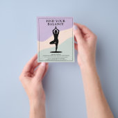 Baumpose - Sauberer Yoga-Instructor Flyer (Gruppe)