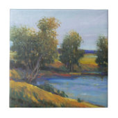 Baumreflektion II Fliese (Vorderseite)