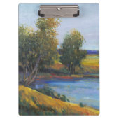 Baumreflektion II Klemmbrett (Vorderseite)