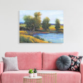 Baumreflektion II Leinwanddruck (Insitu (Wohnzimmer))