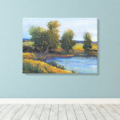 Baumreflektion II Leinwanddruck (Insitu (Holzboden))