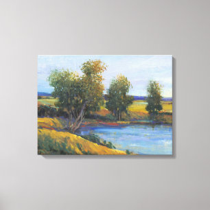 Baumreflektion II Leinwanddruck