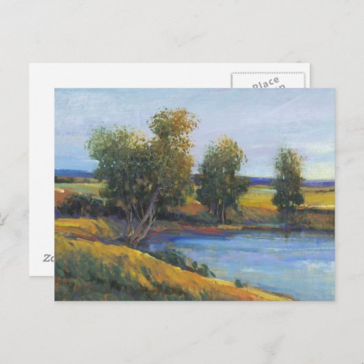 Baumreflektion II Postkarte (Vorne/Hinten)