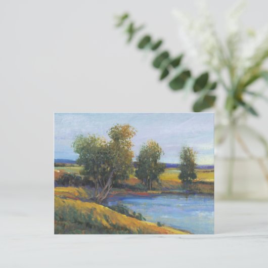 Baumreflektion II Postkarte (Stehend Vorderseite)