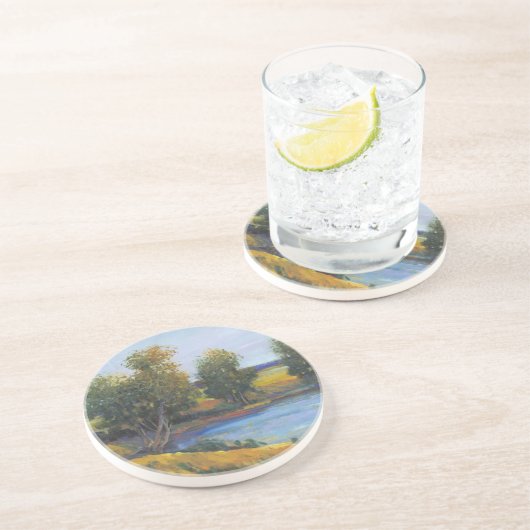 Baumreflektion II Untersetzer (Seite)