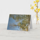 Baumreflexe an der Mühle Karte (Gelbe Blume)