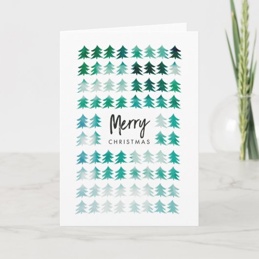 Baumreihe Faltkarte Karte (Vorderseite)