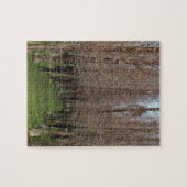 Baumreihe in einem Puzzle aus Jigsaw (Horizontal)