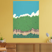 Baumreihe Leinwanddruck (Insitu (Wohnzimmer))