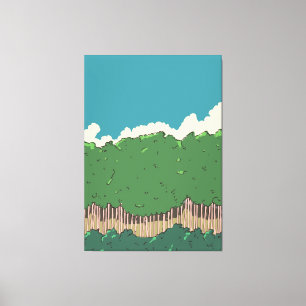 Baumreihe Leinwanddruck