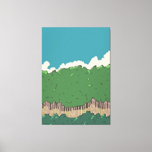 Baumreihe Leinwanddruck (Vorderseite)