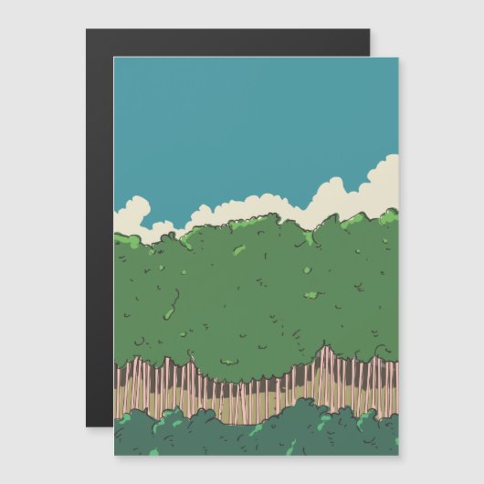 Baumreihe Magnetkarte (Vorne/Hinten)