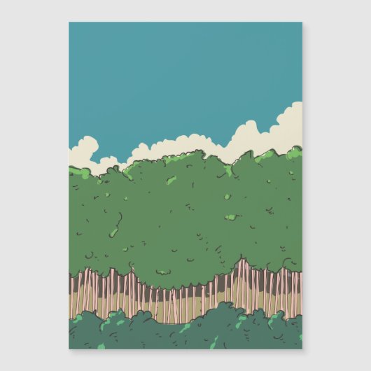 Baumreihe Magnetkarte (Vorderseite)