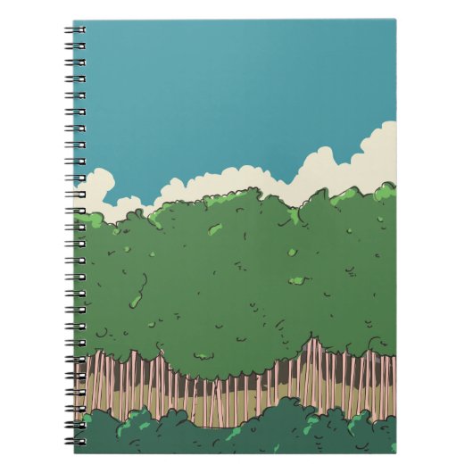 Baumreihe Notizblock (Vorderseite)